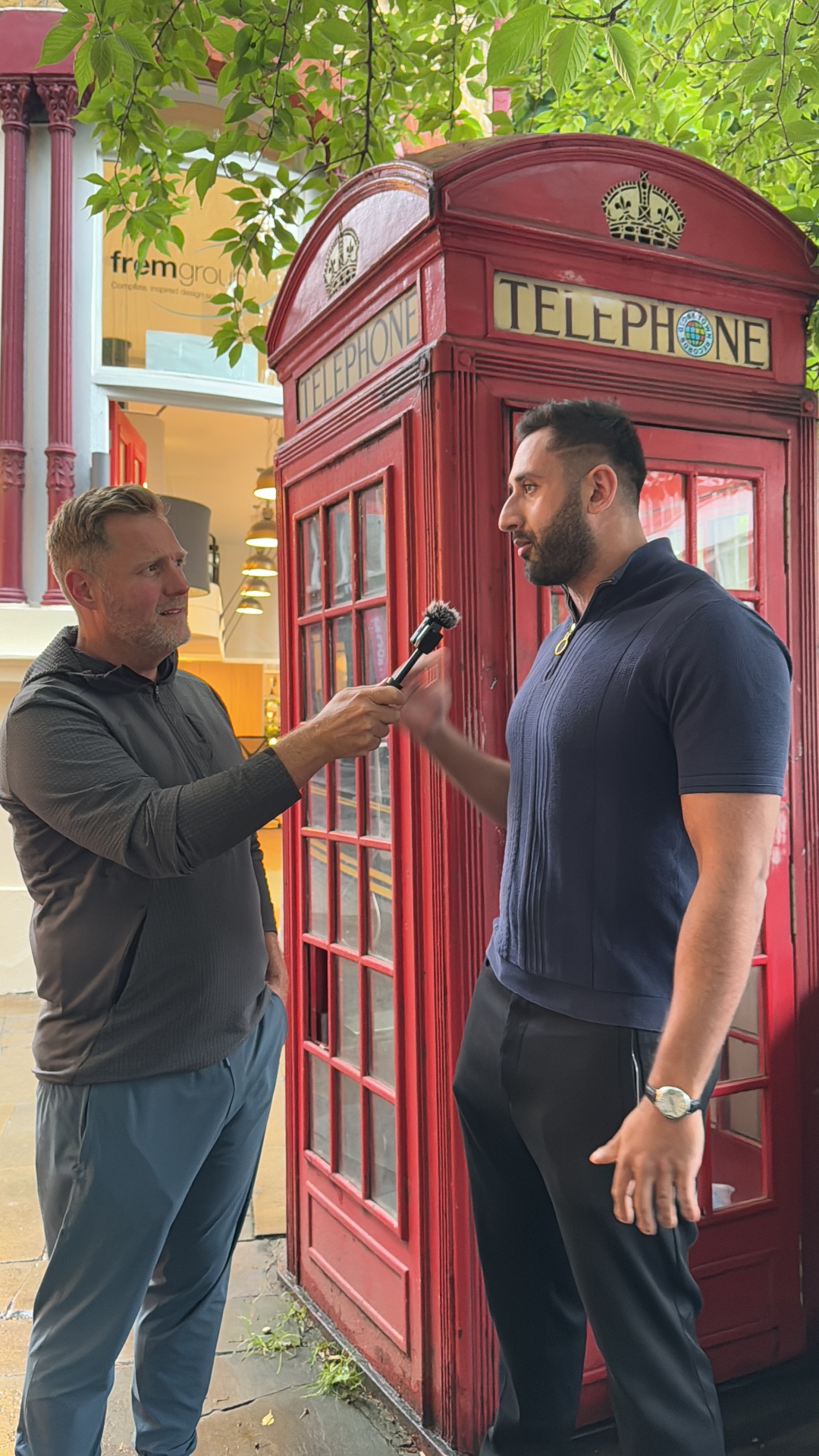 Usman being interviewed