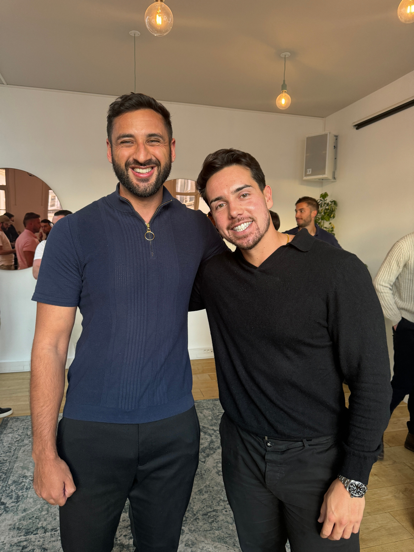 Usman with team member
